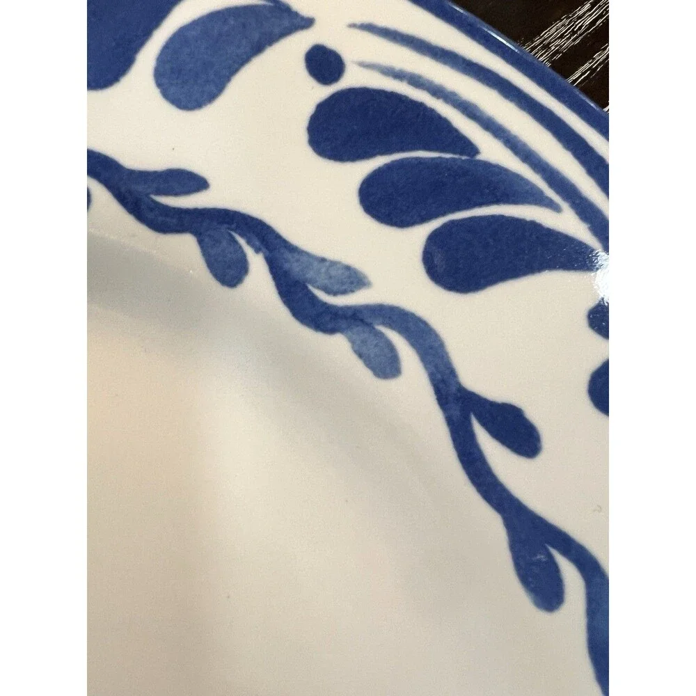 Williams-Sonoma Aerin Lauder Dinner plate Floral blue white 11.5